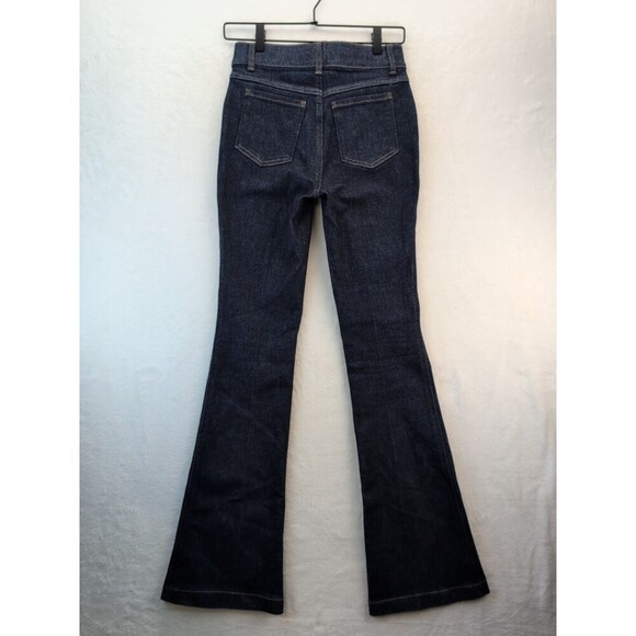 SPANXshape Everywear Jeans Raw Indigo Wide Leg Pull On Bootcut Jeans Womens XS - Picture 2 of 11